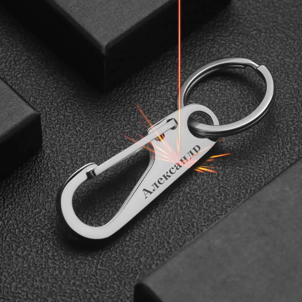 Initial Ring Custom - LLavero de acero inoxidable 304, llavero
