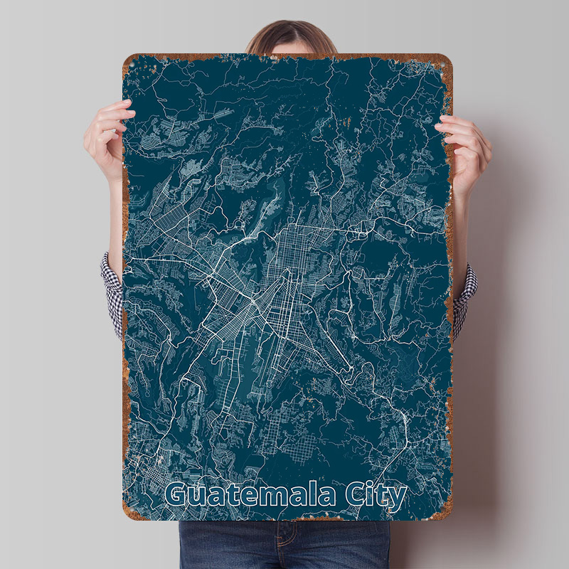 Mapa de la Ciudad de Guatemala - Custom Map Poster reseña y precio