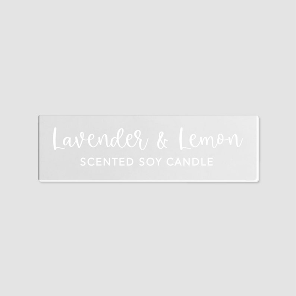 50 Uds. De etiquetas adhesivas - Personalised Candle Label reseña y precio