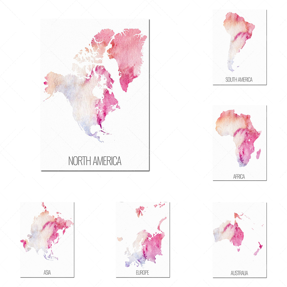 Juego de 6 carteles continenta - Custom Star Map reseña y precio