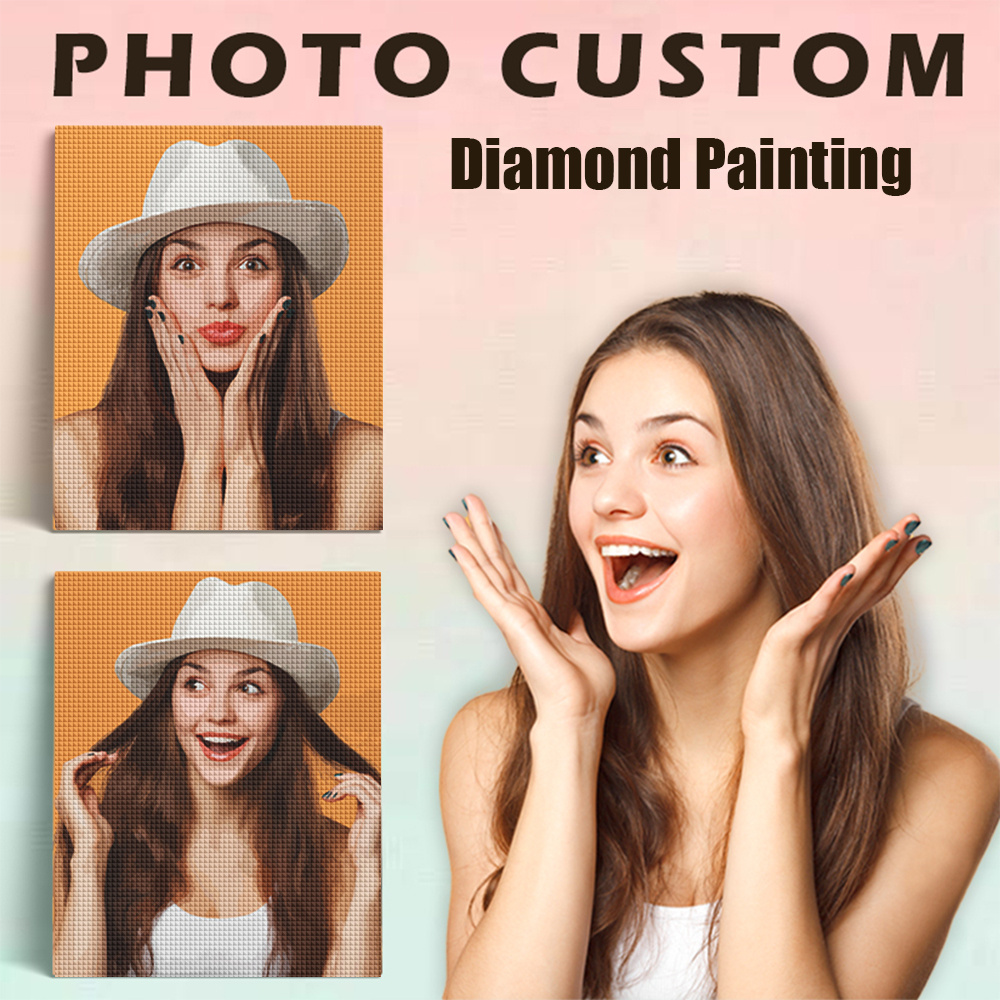 Pintura de Diamantes Redondos  - Photo Mosaic Print reseña y precio