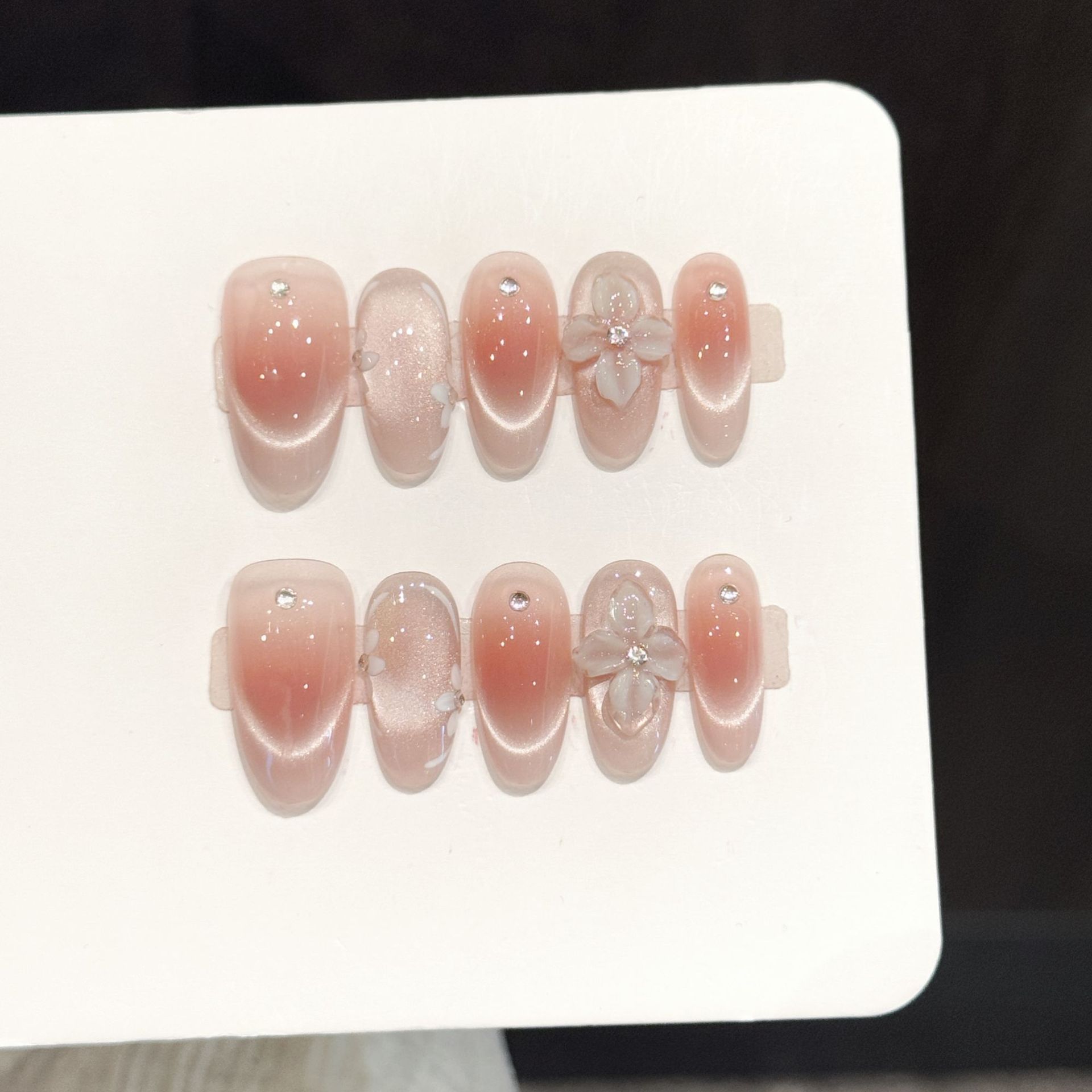 10 Uñas Postizas Hechas a Mano - Pressed Flower Art reseña y precio
